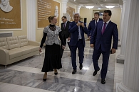 Председатель Госсовета РТ Фарид Мухаметшин и мэр Казани Ильсур Метшин впервые после ремонта посетили Культурный центр им.А.С.Пушкина